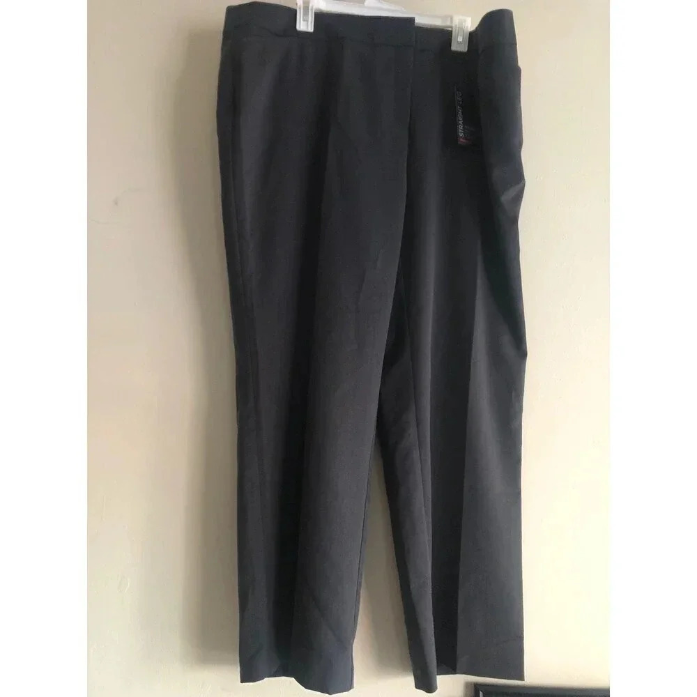Avenue Cool Hand Straight Leg Trouser Womens Size 20A Charcoal NWT!